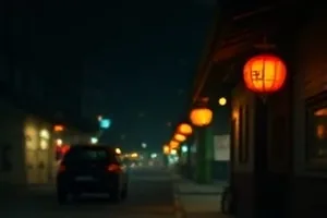 《雾港三夜》雨夜码头的灯光布置示意